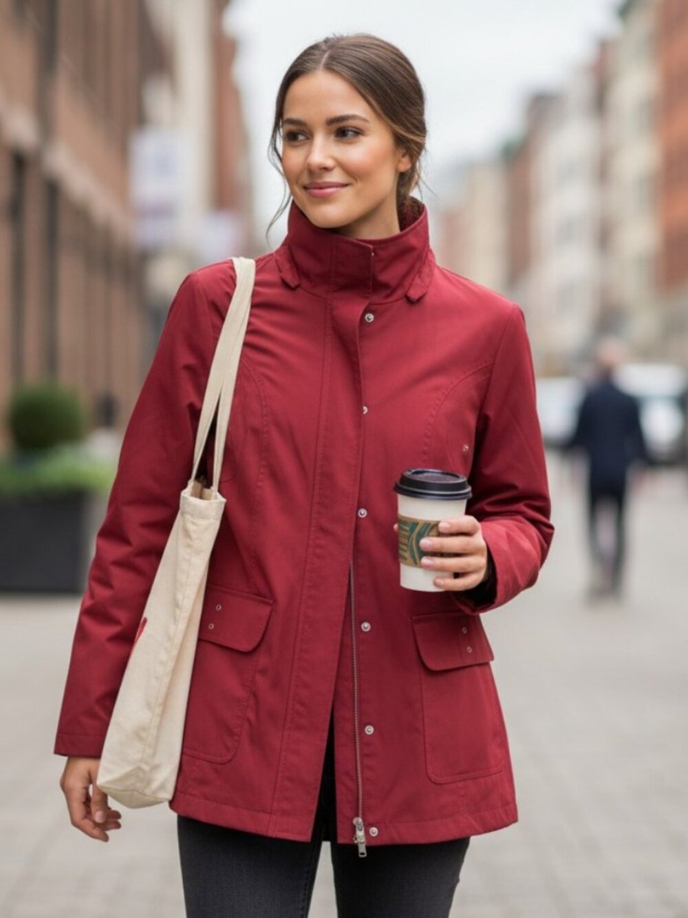 ❤️ Weather Mark Cranberry Outdoor Jacket – Size XL – Lightweight Utility Jacket